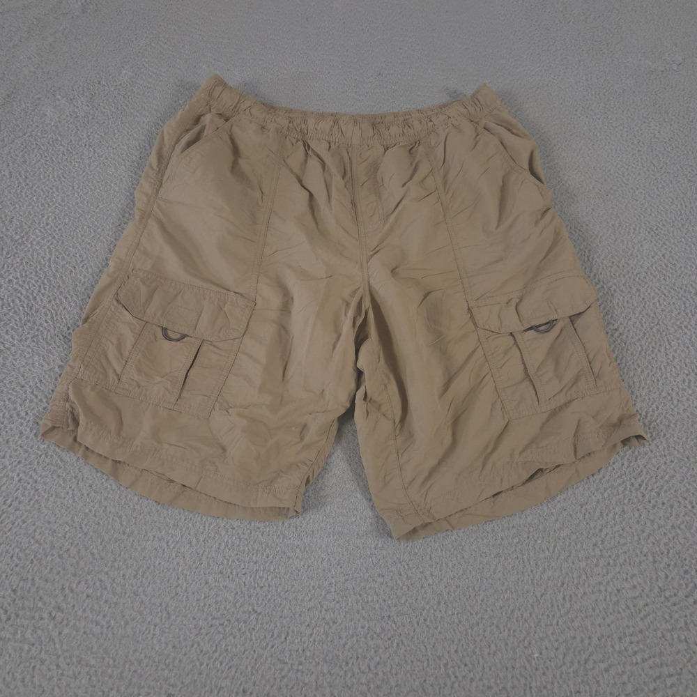 Roundtree & Yorke Shorts Mens XL Tall Cargo Straight Nylon Mesh Lined Utility